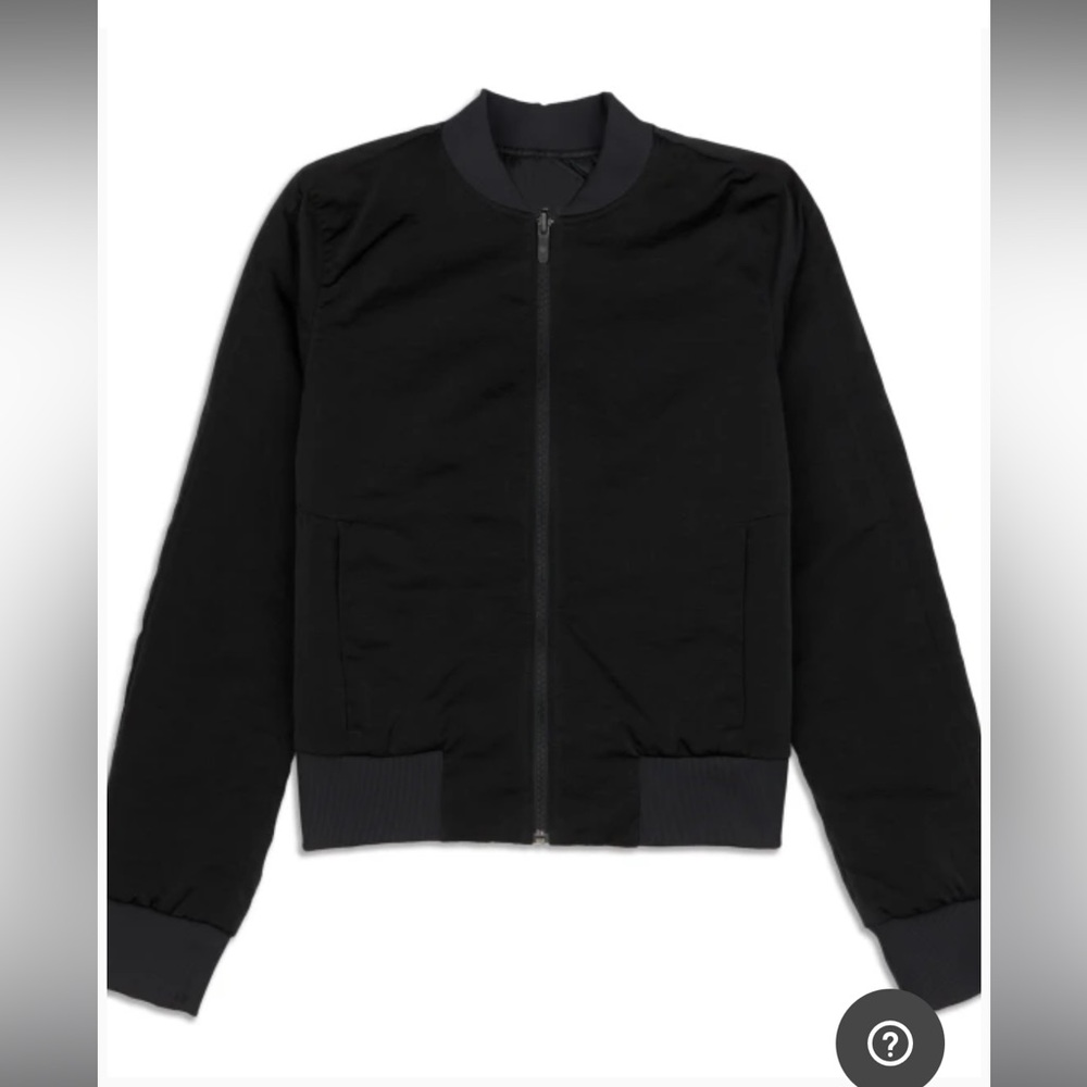 lululemon Nonstop Reversible Black Bomber Jacket